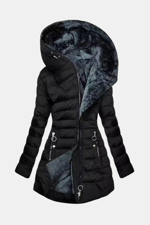 Ladies’ Winter Coat Waterproof Quilted – Miriam - Black - Bellux
