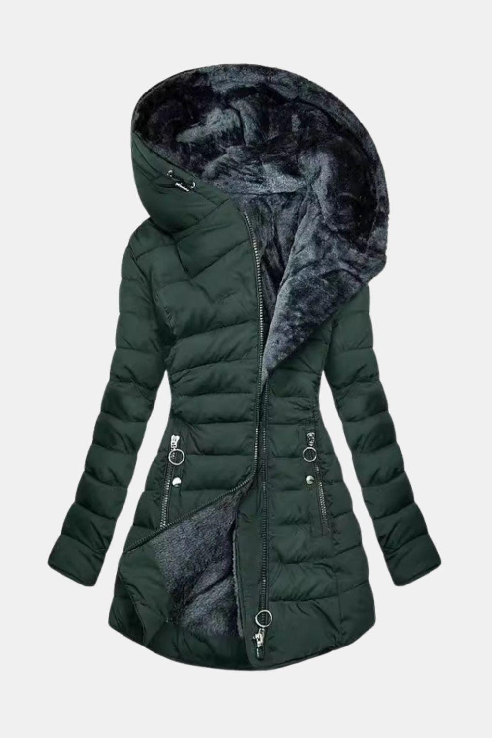 Ladies’ Winter Coat Waterproof Quilted – Miriam - Black - Bellux