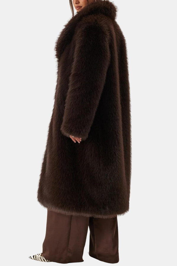 Long Faux-Fur Coat Tailored Fit – Odessa - Bellux