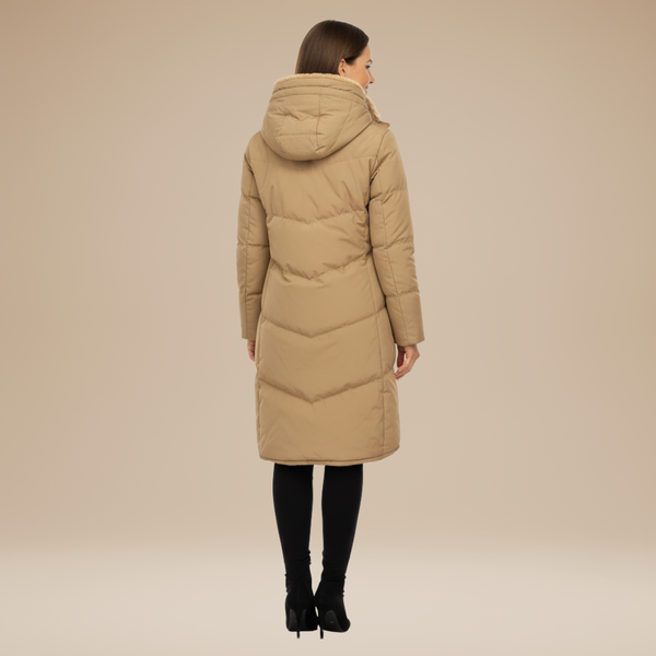 Long Hooded Insulated Cotton Parka – Colette - Bellux