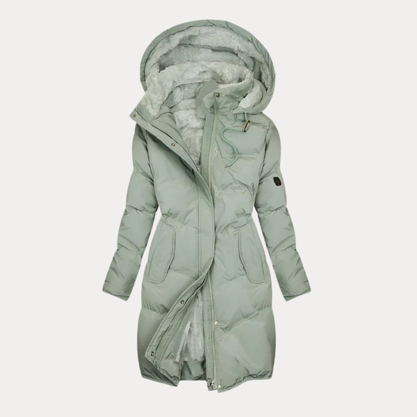 Long Hooded Insulated Cotton Parka – Colette - Bellux