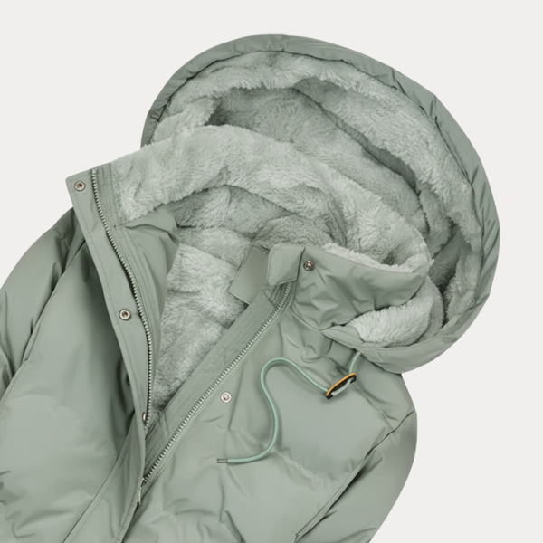 Long Hooded Insulated Cotton Parka – Colette - Bellux