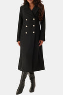 Long Shaped Coat Tailored Fit Wool-Blend – Sylvia - Bellux