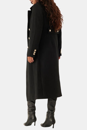 Long Shaped Coat Tailored Fit Wool-Blend – Sylvia - Bellux