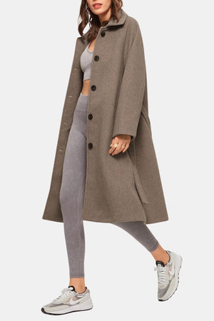 Longline Belted Coat Oversized Relaxed Fit – Eden - Bellux