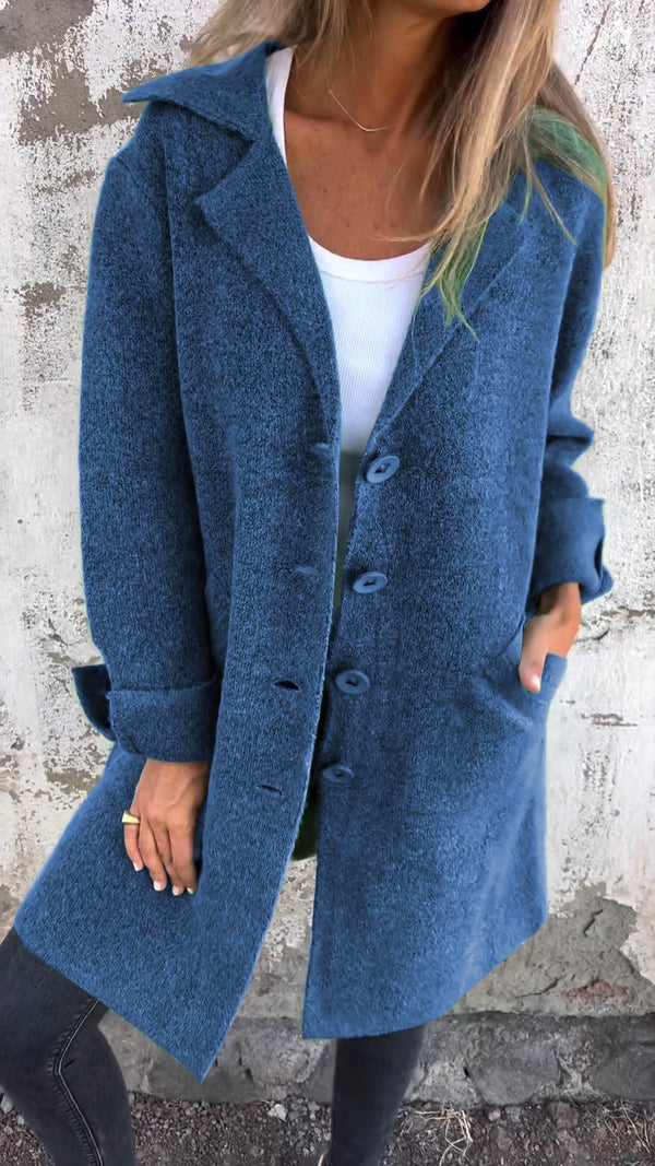 Longline Coat Tailored Fit – Rosella - Blue - Bellux