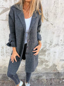 Longline Coat Tailored Fit – Rosella - Gray - Bellux