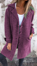 Longline Coat Tailored Fit – Rosella - Purple - Bellux