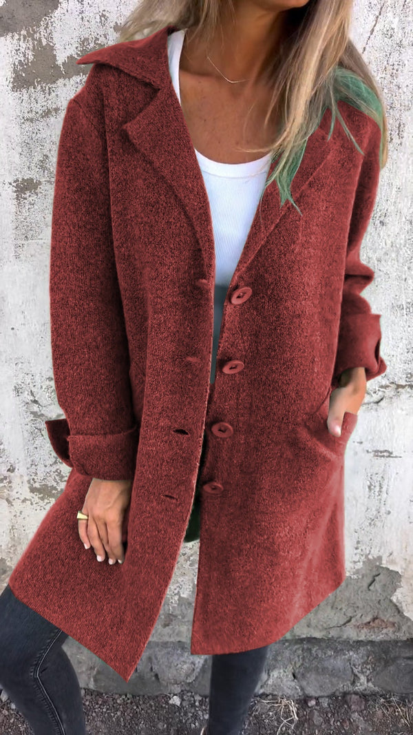 Longline Coat Tailored Fit – Rosella - Red - Bellux