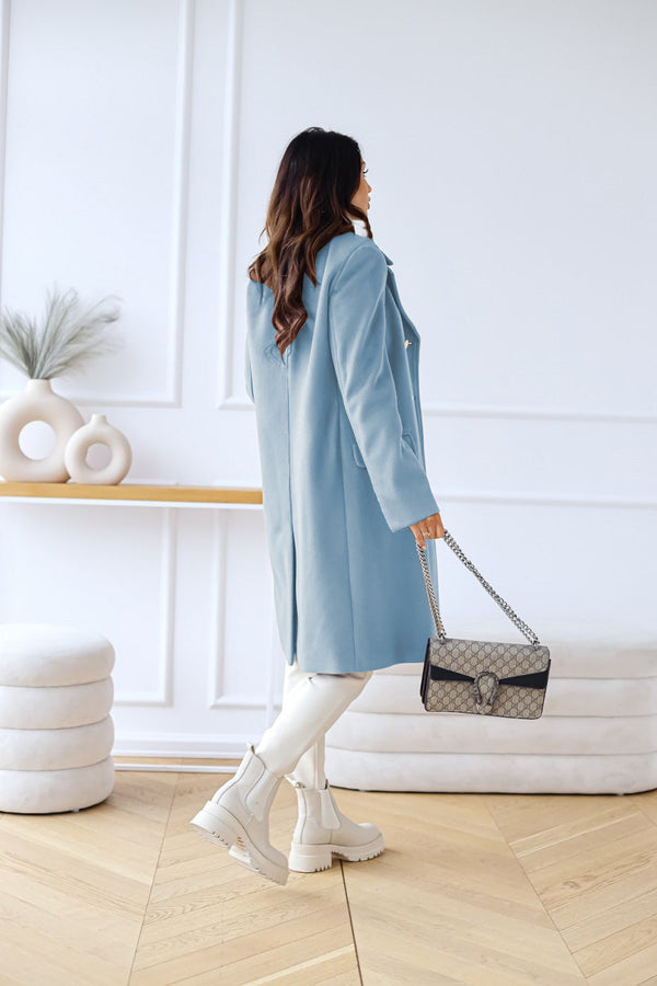 Longline Double-Breasted Coat Tailored Fit – Adeline - Bellux