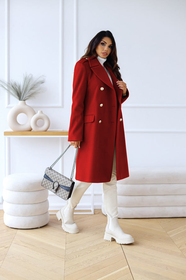 Longline Double-Breasted Coat Tailored Fit – Adeline - Bellux