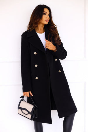 Longline Double-Breasted Coat Tailored Fit – Adeline - Bellux