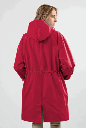 Longline Hooded Coat Lightweight Relaxed Fit - Cordelia - Bellux