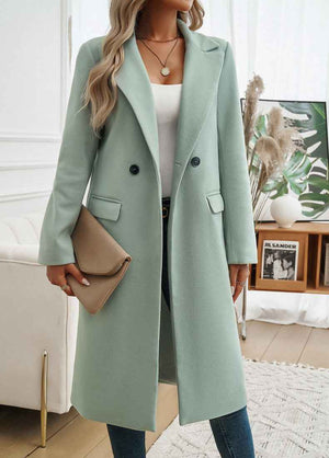 Longline Oversize Trench Coat Relaxed Fit – Violet - Bellux