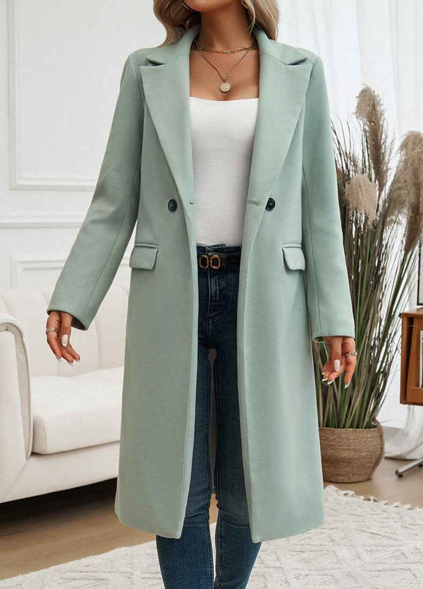 Longline Oversize Trench Coat Relaxed Fit – Violet - Bellux
