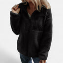 Longline Teddy Coat Relaxed Fit Wool-Blend – Arabella - Black - Bellux