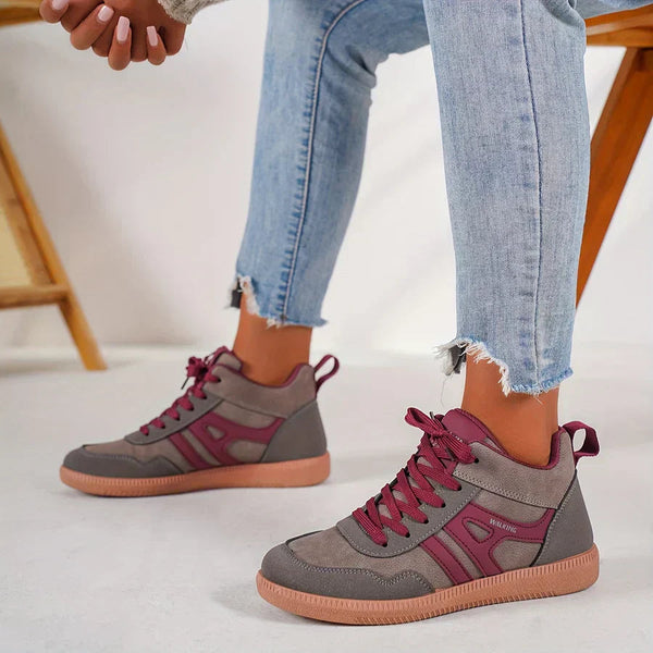 Low-Top Walking Trainers Cushioned Interior – Alder - Bellux