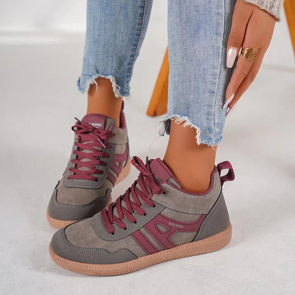 Low-Top Walking Trainers Cushioned Interior – Alder - Bellux