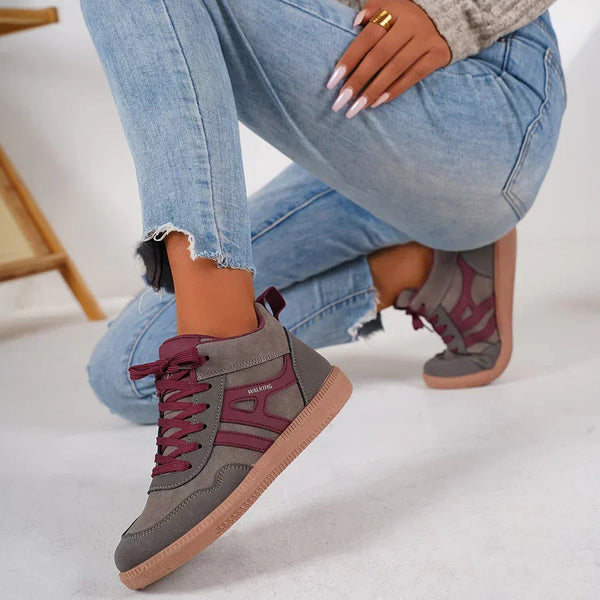 Low-Top Walking Trainers Cushioned Interior – Alder - Bellux