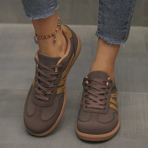 Low-Top Walking Trainers Cushioned Interior – Alder - Brown - Bellux