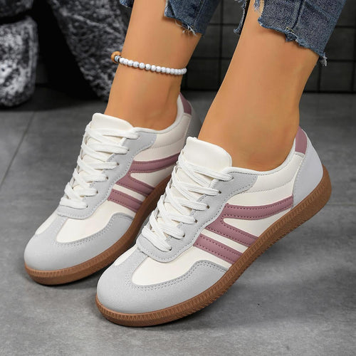 Low-Top Walking Trainers Cushioned Interior – Alder - Pink - Bellux