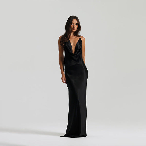 Maxi Dress – Allegra - Black - Bellux