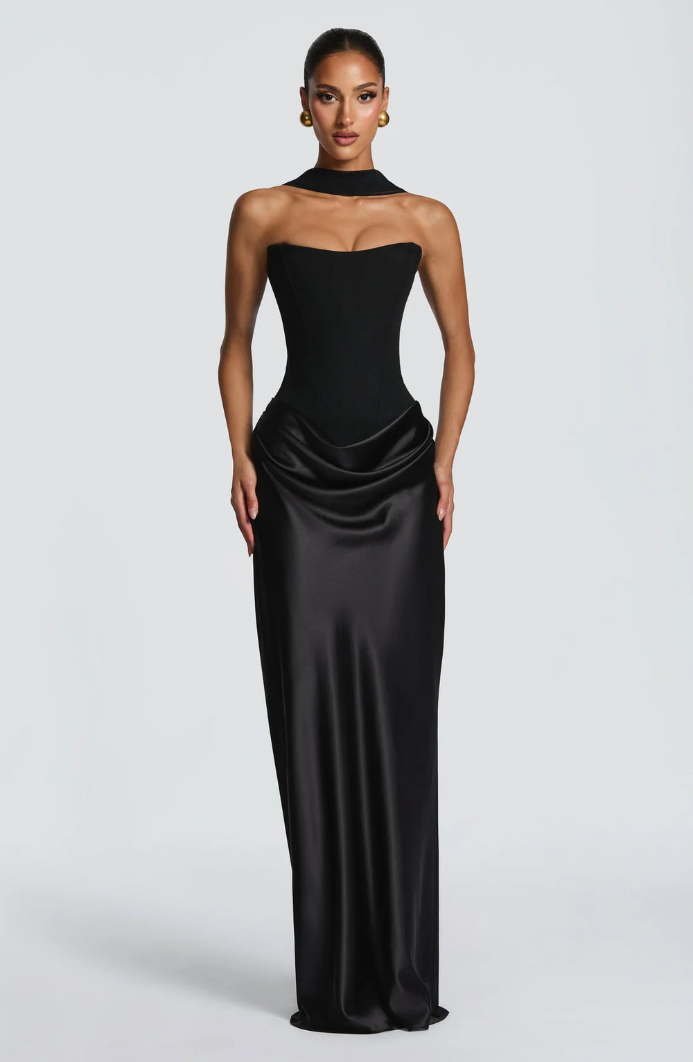 Maxi Dress High Slit Figure-Flattering – Maggie