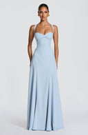 Maxi Gown Sculpted Waist – Celeste - Bellux