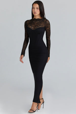 Maxi Gown Sculpting Sheer Lace – Marin - Bellux