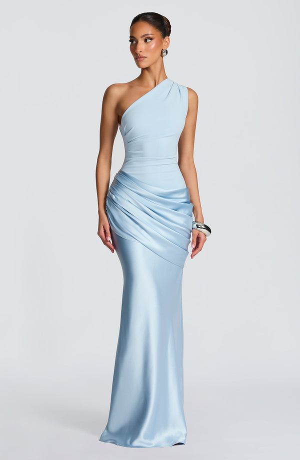 Mermaid Maxi Dress Figure-Flattering Satin - Patty - Bellux 