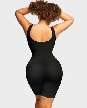 Mid-Thigh Seamless Tummy-Control Bodysuit – CurveLift - Bellux