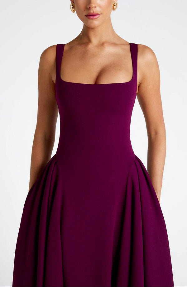 Rosina Midi Dress - Sculpting Stretch Crepe Rosina Midi Dress - Sculpting Stretch Crepe