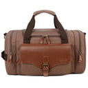 Multi-Compartment Carry-On Duffle – Water-Resistant Canvas - Brown - Bellux