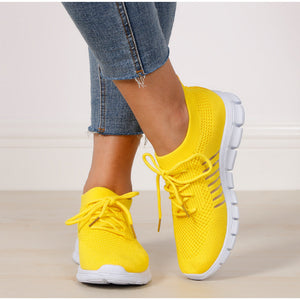 Orthopaedic Trainers Shock-Absorbing Non-Slip – Allegra - Yellow - Bellux
