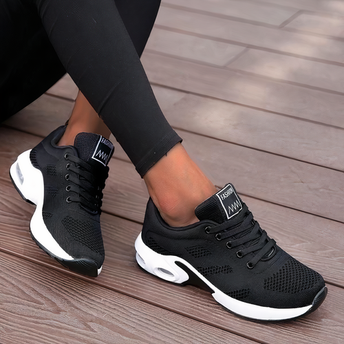 Orthopaedic Trainers Shock-Absorbing Support – StrideEase - Black - Bellux