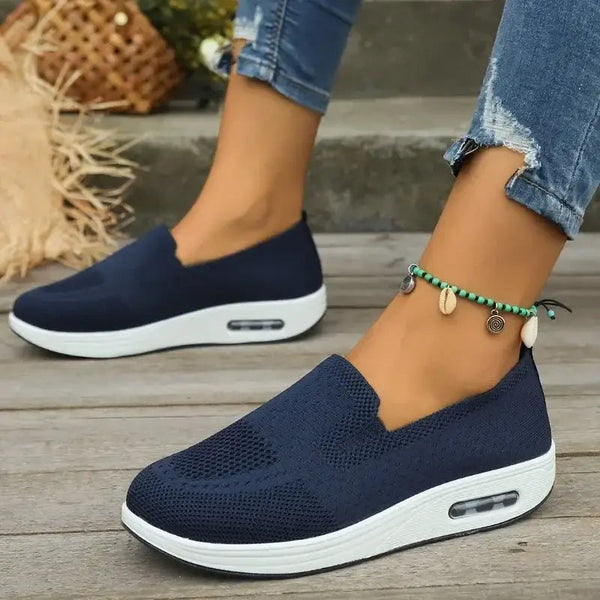 Orthopaedic Walking Trainers – Arch Support EVA – Tamsin - Navy blue - Bellux