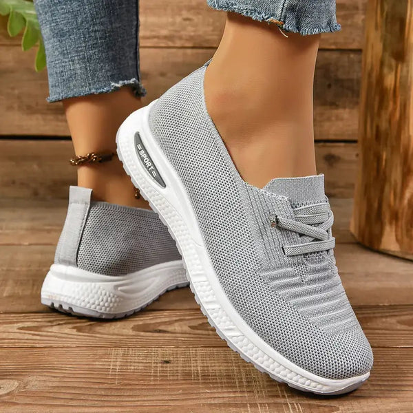 Orthopaedic Walking Trainers – Impact-Absorbing Sole – June - Grey - Bellux