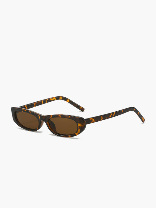 Oval Cat-Eye Sunglasses Tortoiseshell Frame UV400 – Greta - Brown - Bellux