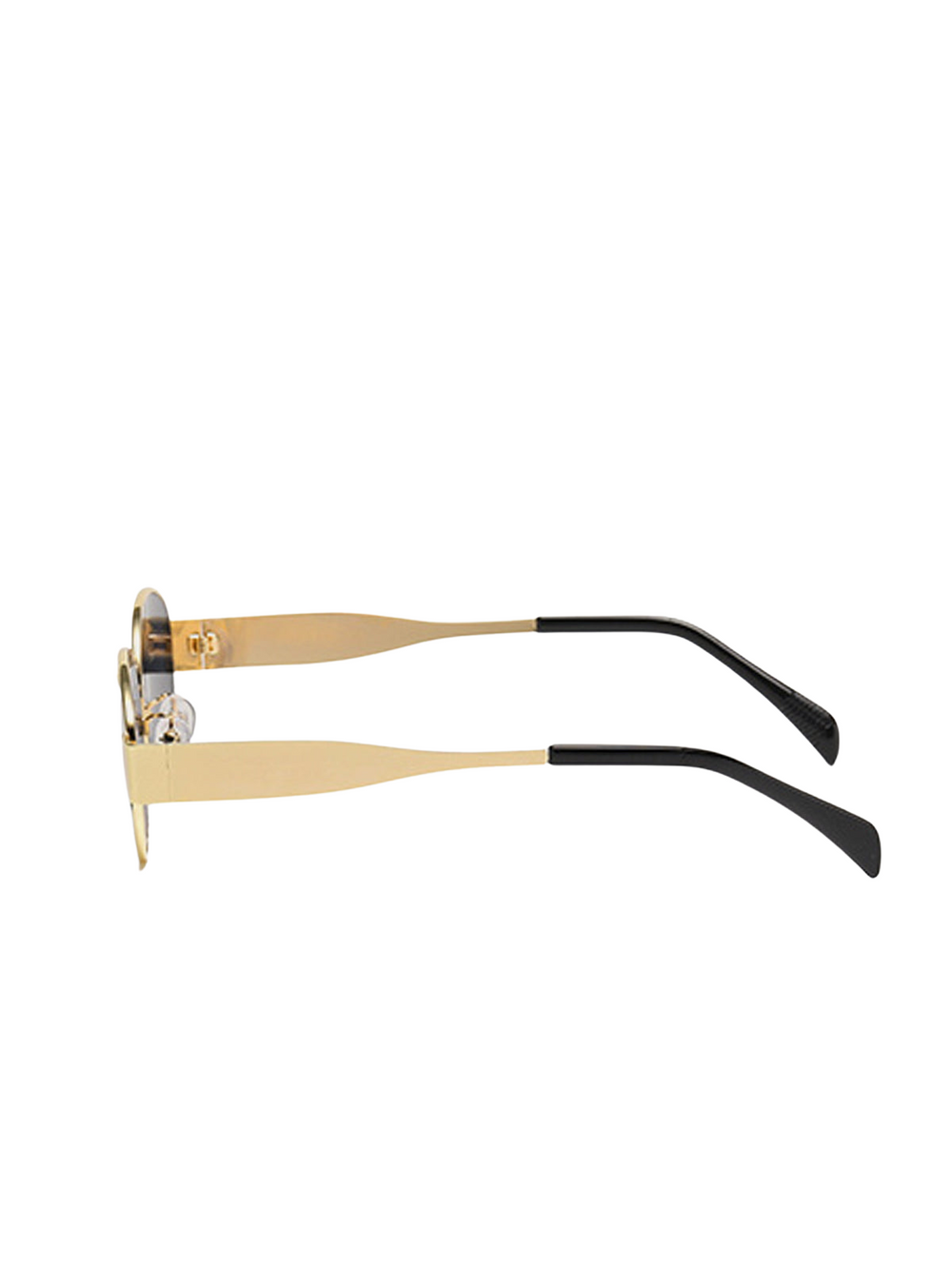 Oval Sunglasses Gold-Tone Frame UV400 – Saffron - Gold - Bellux