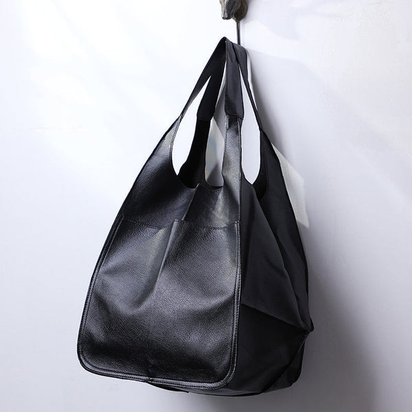 Oversized Scratch-Resistant Vegan Leather Tote – Odette - Bellux