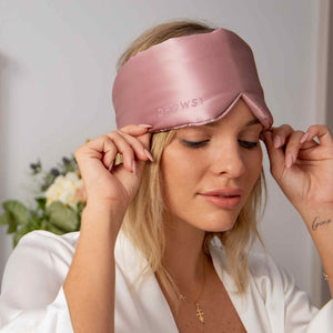 Padded Blackout Sleep Mask Mulberry Silk - Paloma - Bellux