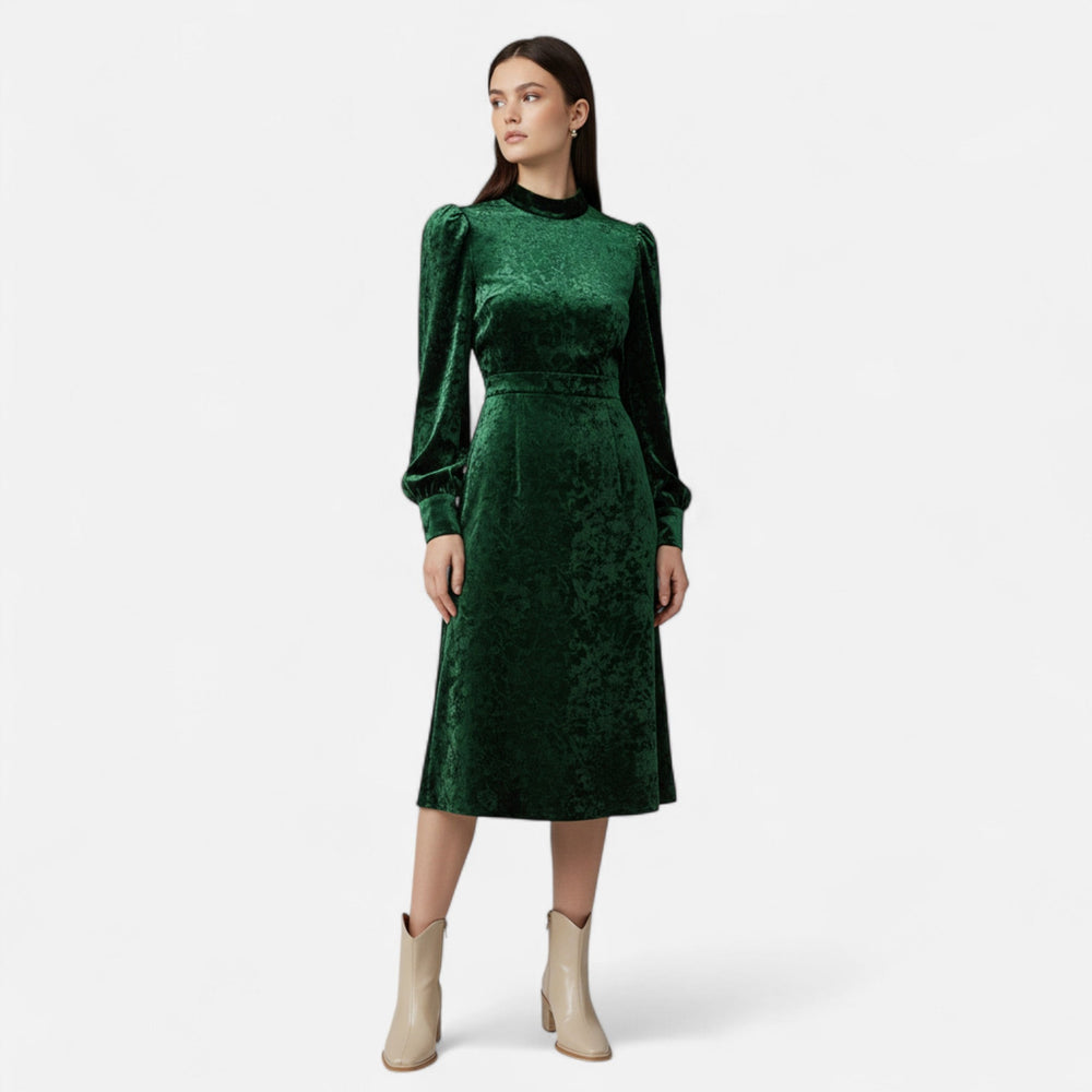 Pointed Toe Heeled Boots – Comfort-Fit Sable - Beige - Bellux