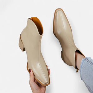 Pointed Toe Heeled Boots – Comfort-Fit Sable - Bellux