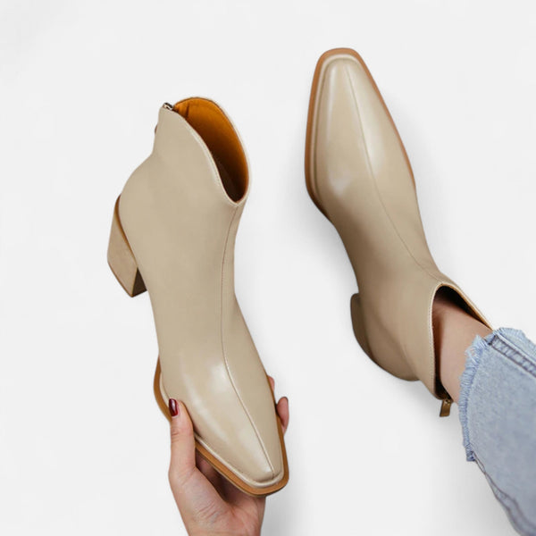 Pointed Toe Heeled Boots – Comfort-Fit Sable - Bellux