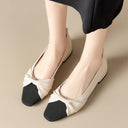 Pointed Toe Low Heel Court Shoes – All-Day Comfort – Fenella - Beige - Bellux