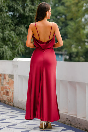 Prom Dress Mermaid Long Burgundy – Evelyn - Bellux