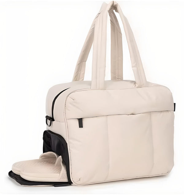 Puffer Carry-On Duffle Lightweight - Hawthorne - Cream - Bellux