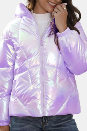Puffer Coat Insulated High-Shine – Marnie - Bellux