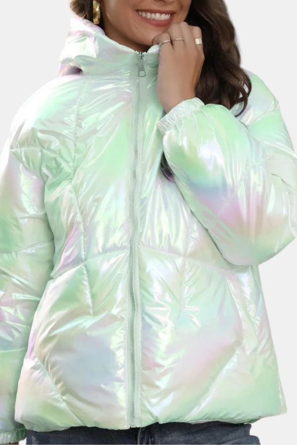 Puffer Coat Insulated High-Shine – Marnie - Bellux