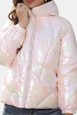 Puffer Coat Insulated High-Shine – Marnie - Bellux